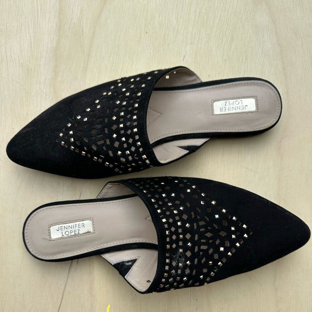 Black Jennifer Lopez Mules